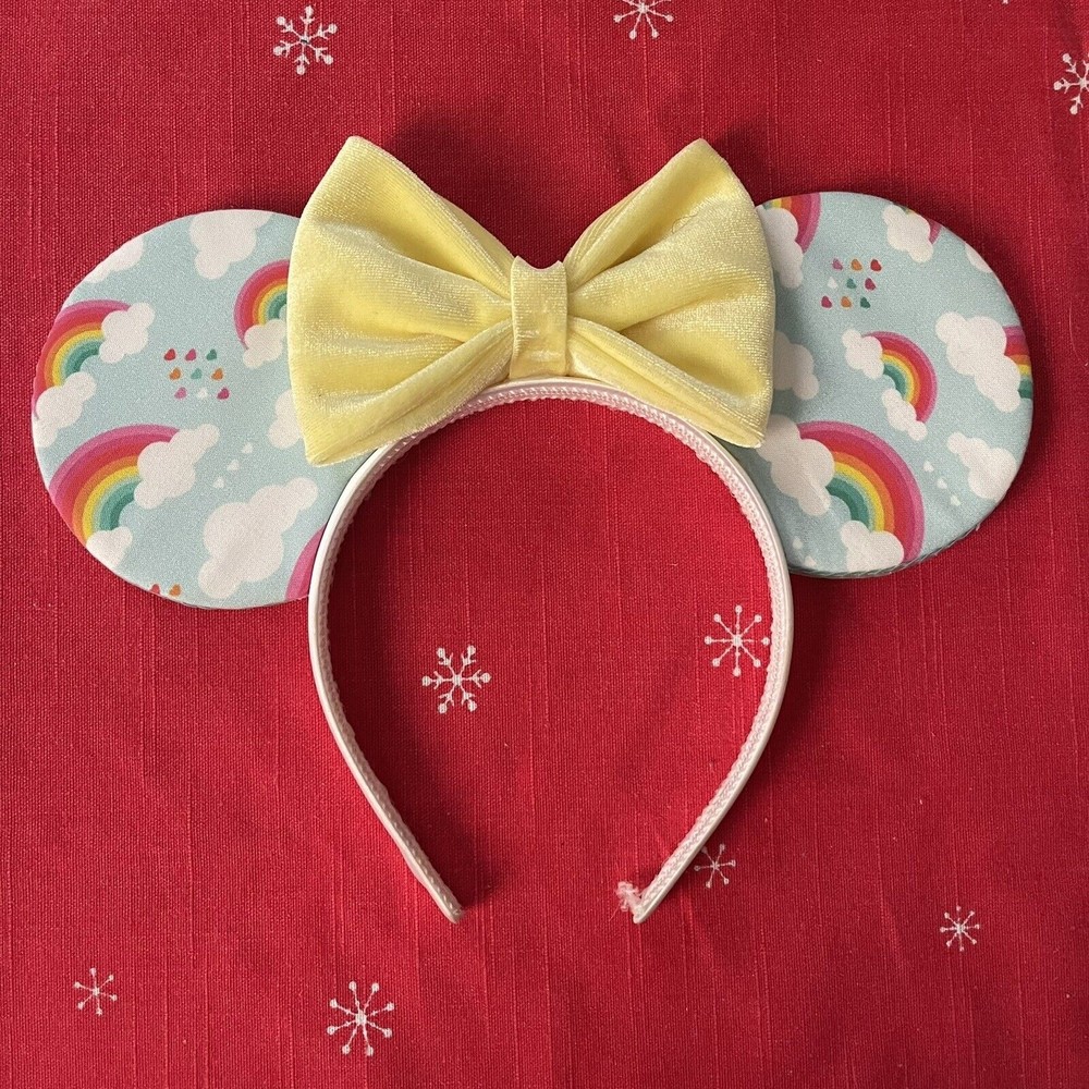 House Of Mouse Disney Rainbow Velvet Small Shop Minnie Mickey Mouse Ears